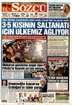 SÖZCÜ 10 Haziran 2025 gazete manşeti