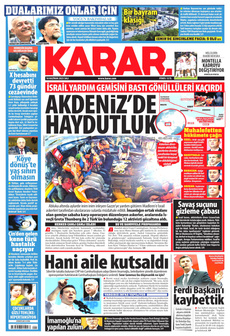 KARAR 10 Haziran 2025 gazete manşeti