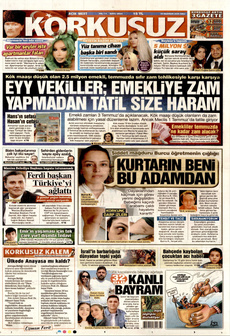 KORKUSUZ 10 Haziran 2025 gazete manşeti