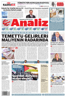 ANALİZ 10 Haziran 2025 gazete manşeti
