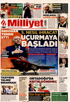 MİLLİYET 12 Haziran 2025 gazete manşeti