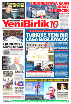 YENİBİRLİK 12 Haziran 2025 gazete manşeti