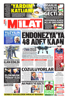 MİLAT 12 Haziran 2025 gazete manşeti
