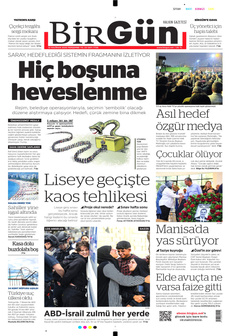 BİRGÜN 12 Haziran 2025 gazete manşeti