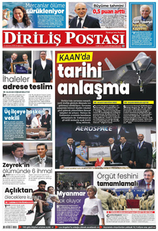 DİRİLİŞ POSTASI 12 Haziran 2025 gazete manşeti