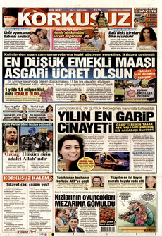 KORKUSUZ 12 Haziran 2025 gazete manşeti