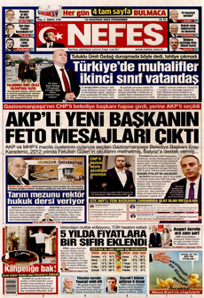 NEFES 12 Haziran 2025 gazete manşeti