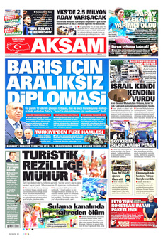 AKŞAM 17 Haziran 2025 gazete manşeti
