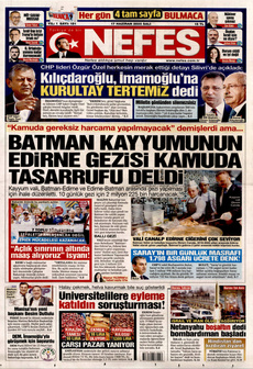 NEFES 17 Haziran 2025 gazete manşeti