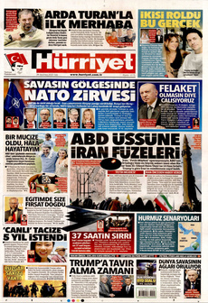 HÜRRİYET 24 Haziran 2025 gazete manşeti