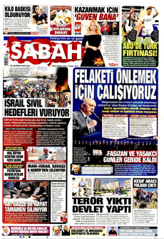 SABAH 24 Haziran 2025 gazete manşeti