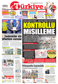 TÜRKİYE GAZETESİ 24 Haziran 2025 gazete manşeti