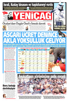 YENİÇAĞ 24 Haziran 2025 gazete manşeti