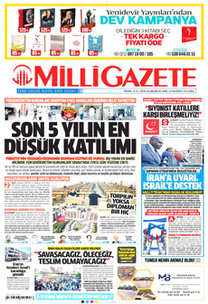 MİLLİ GAZETE 24 Haziran 2025 gazete manşeti