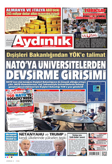 AYDINLIK GAZETESİ 24 Haziran 2025 gazete manşeti