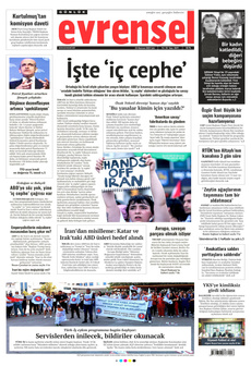 EVRENSEL 24 Haziran 2025 gazete manşeti