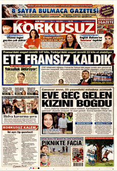 KORKUSUZ 24 Haziran 2025 gazete manşeti