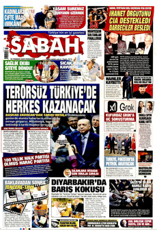 SABAH 10 Temmuz 2025 gazete manşeti