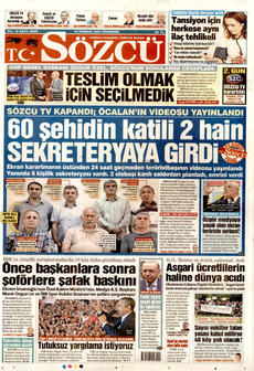 SÖZCÜ 10 Temmuz 2025 gazete manşeti