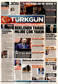 TÜRKGÜN 10 Temmuz 2025 gazete manşeti