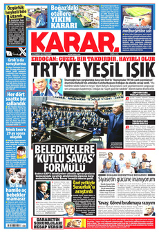 KARAR 10 Temmuz 2025 gazete manşeti
