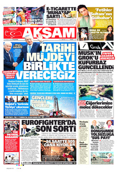 AKŞAM 10 Temmuz 2025 gazete manşeti