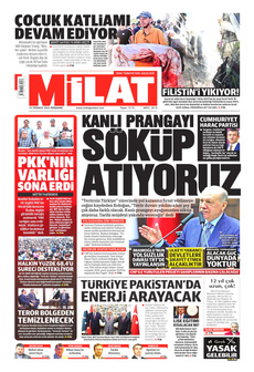 MİLAT 10 Temmuz 2025 gazete manşeti