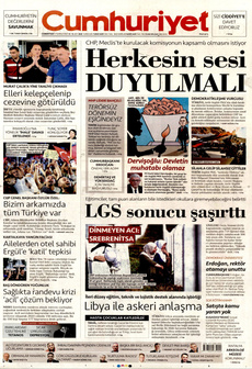 CUMHURİYET 12 Temmuz 2025 gazete manşeti