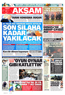 AKŞAM 12 Temmuz 2025 gazete manşeti