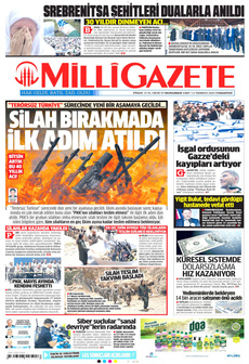 MİLLİ GAZETE 12 Temmuz 2025 gazete manşeti