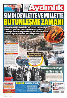 AYDINLIK GAZETESİ 12 Temmuz 2025 gazete manşeti