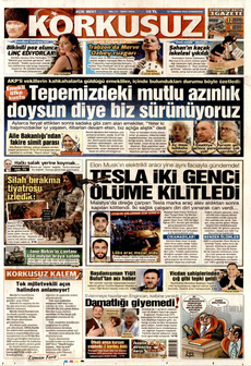 KORKUSUZ 12 Temmuz 2025 gazete manşeti
