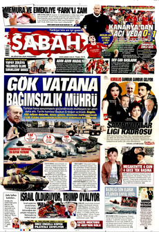 SABAH 28 Ağustos 2025 gazete manşeti