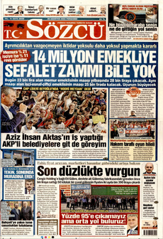 SÖZCÜ 28 Ağustos 2025 gazete manşeti