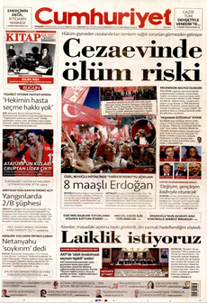 CUMHURİYET 28 Ağustos 2025 gazete manşeti