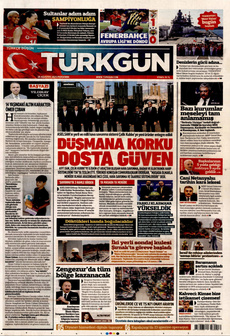 TÜRKGÜN 28 Ağustos 2025 gazete manşeti