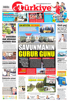 TÜRKİYE GAZETESİ 28 Ağustos 2025 gazete manşeti