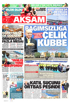 AKŞAM 28 Ağustos 2025 gazete manşeti