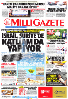 MİLLİ GAZETE 28 Ağustos 2025 gazete manşeti