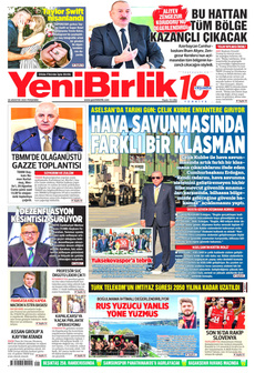 YENİBİRLİK 28 Ağustos 2025 gazete manşeti