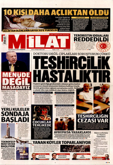 MİLAT 28 Ağustos 2025 gazete manşeti