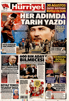 HÜRRİYET 30 Ağustos 2025 gazete manşeti