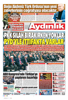 AYDINLIK GAZETESİ 30 Ağustos 2025 gazete manşeti