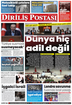 DİRİLİŞ POSTASI 30 Ağustos 2025 gazete manşeti