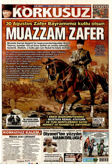 KORKUSUZ 30 Ağustos 2025 gazete manşeti
