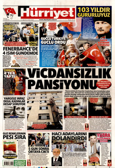 HÜRRİYET 31 Ağustos 2025 gazete manşeti