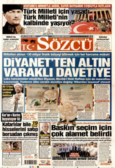 SÖZCÜ 31 Ağustos 2025 gazete manşeti