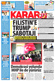 KARAR 31 Ağustos 2025 gazete manşeti