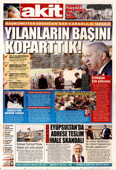 YENİ AKİT 31 Ağustos 2025 gazete manşeti