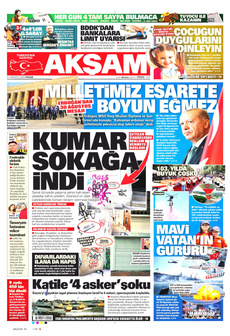 AKŞAM 31 Ağustos 2025 gazete manşeti